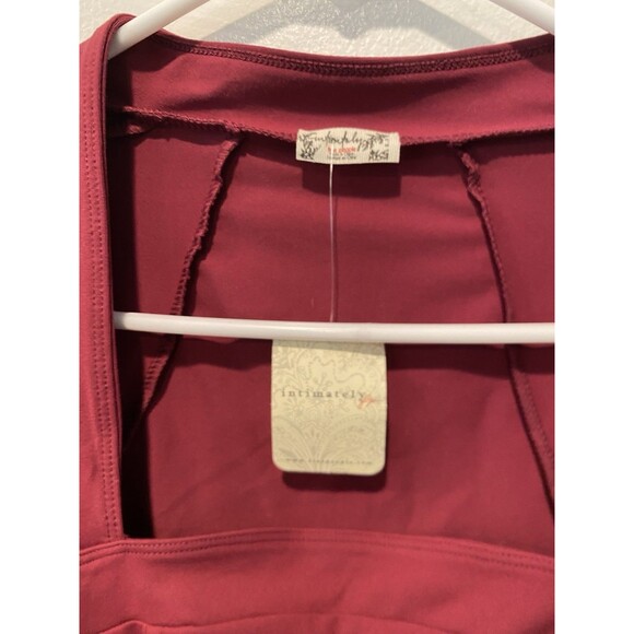 NWT New Intimately Free People Now Or Never Red Plum Bodysuit Size S - Picture 4 of 8